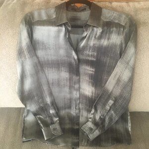 Gucci silk blouse sz EU 42, classic Italian finery - beautiful designer blouse!